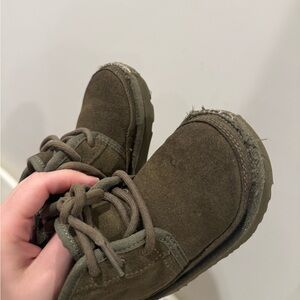 Ugg khaki Kids  Suede Shoes